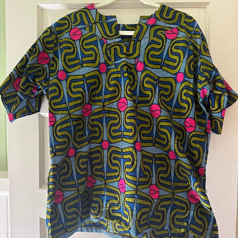 African print shirt